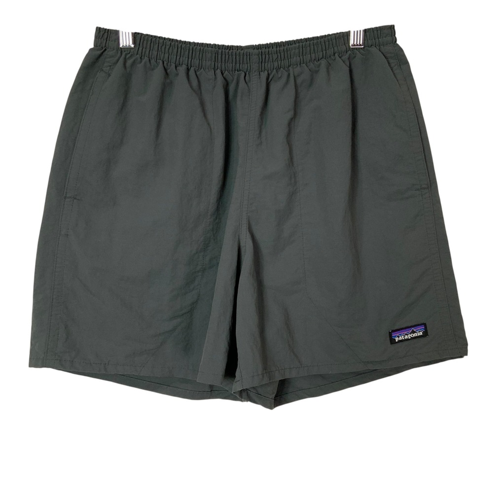 Patagonia Baggies Forge Grey Shorts Medium Elastic Waist Mesh Lined Pockets